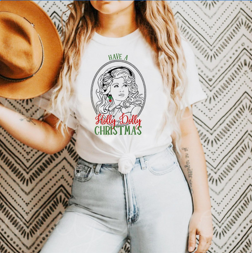 Holly Dolly Christmas T-Shirt